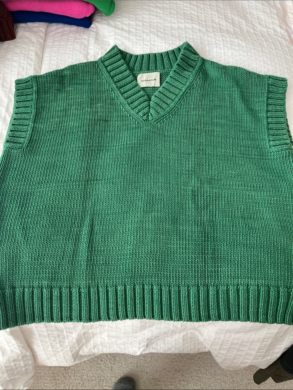 Misha and Puff Ingela Vest in Bottle Green